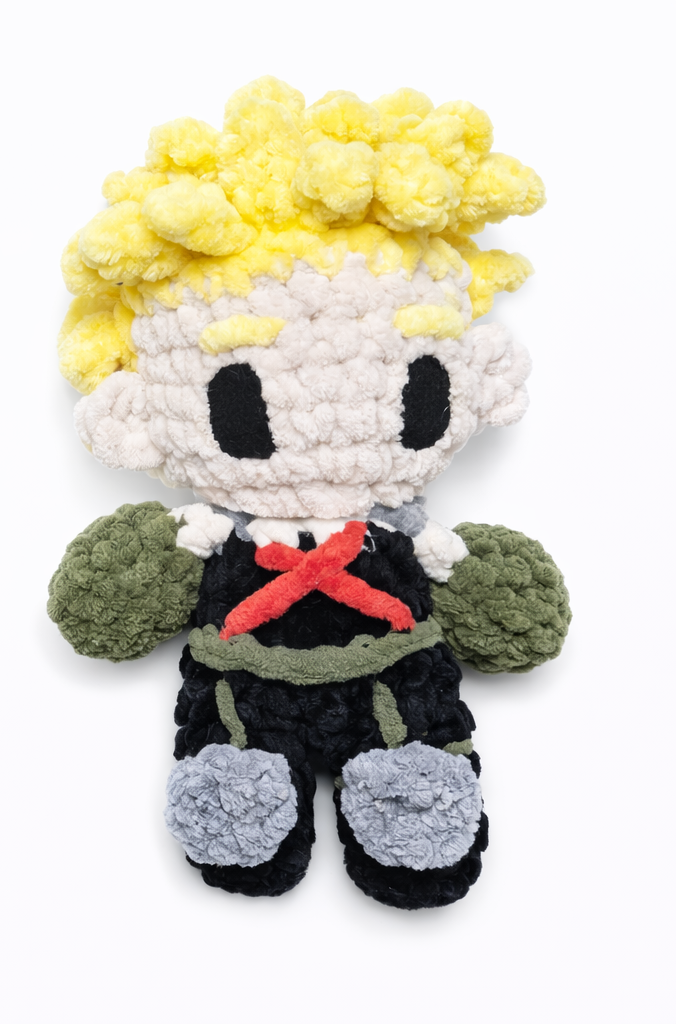 Bakugo Crochet Pattern: Chibi Plush Amigurumi (PDF Pattern)