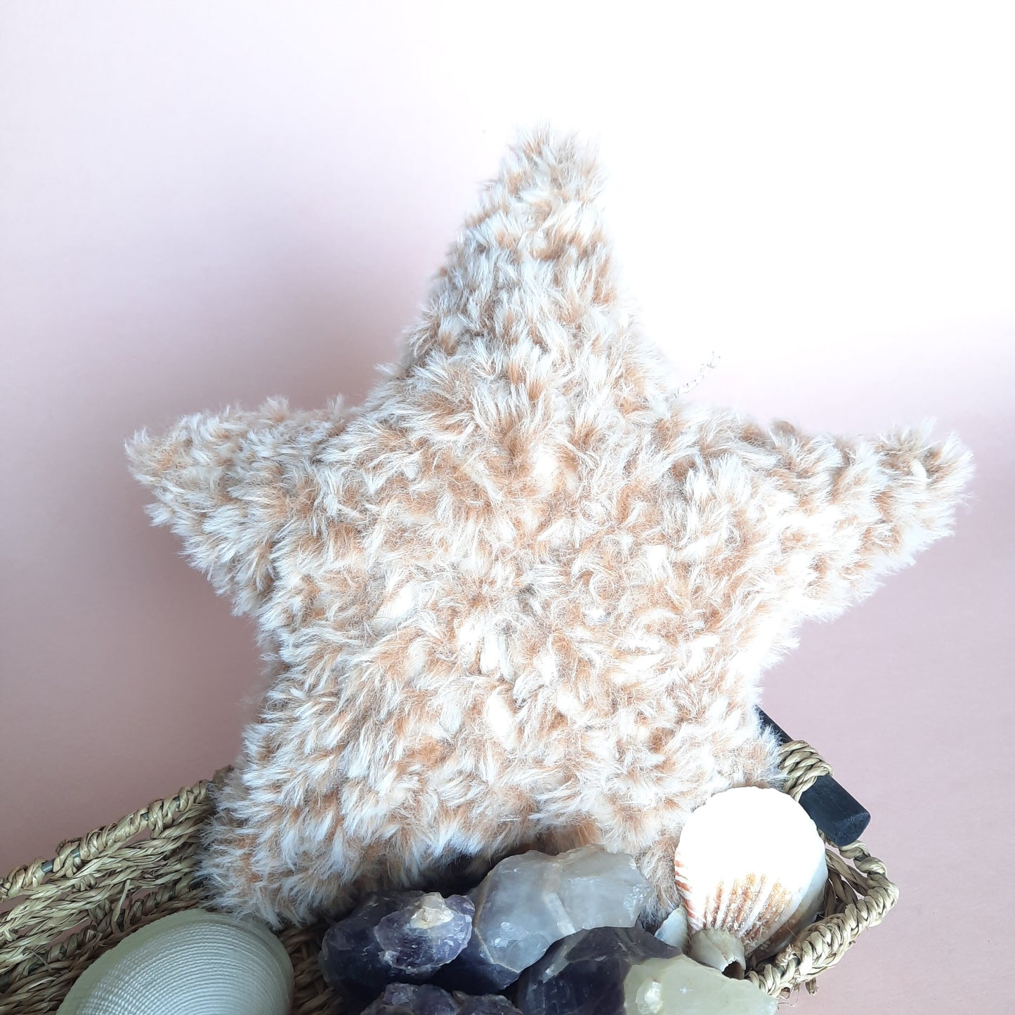 Boho Star Shaped Amigurumi Crochet Throw Pillow PATTERN - No Sew Amigurumi, crochet nursery pillow, Twinkle twinkle star Instant Download