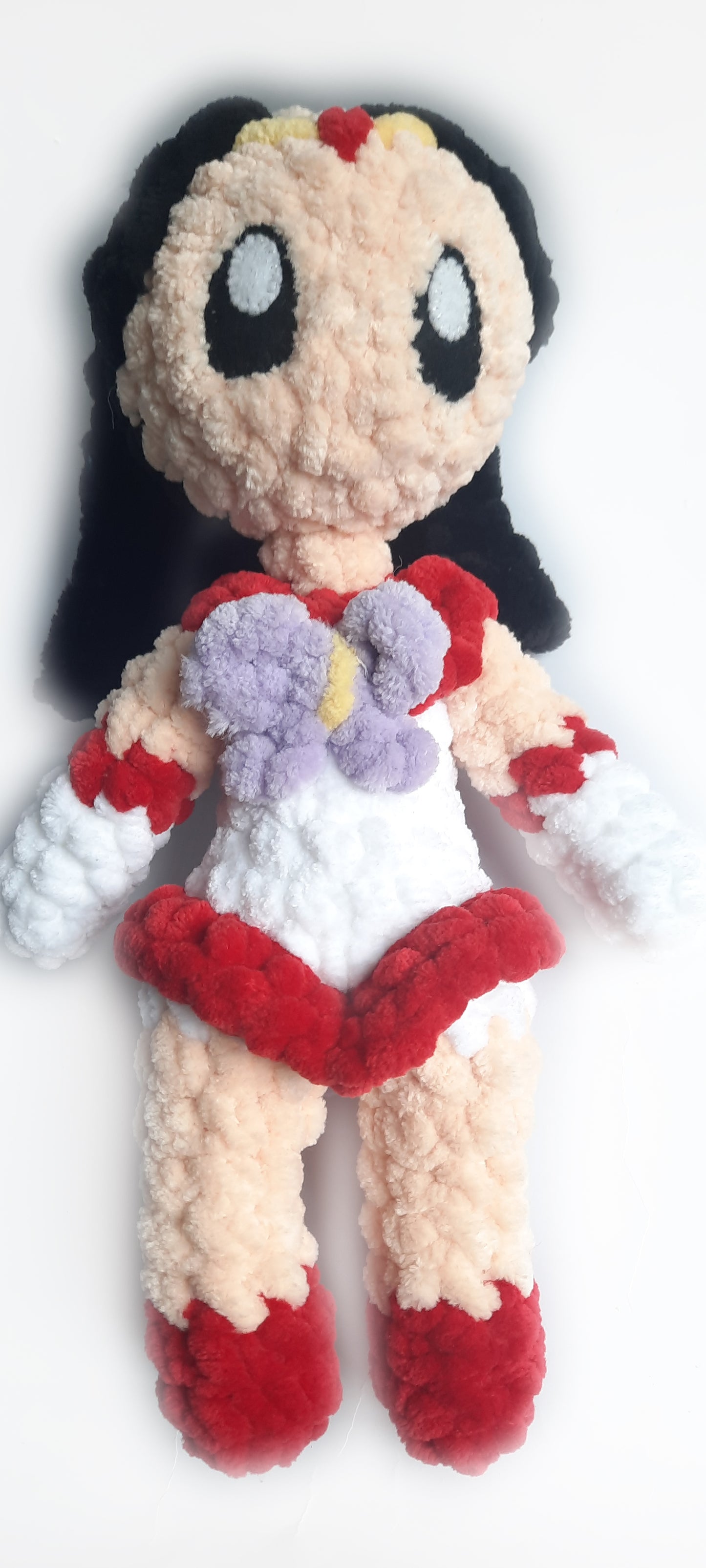 Crochet Sailor Mars Amigurumi Pattern: Chibi Rei Hino (PDF Pattern)