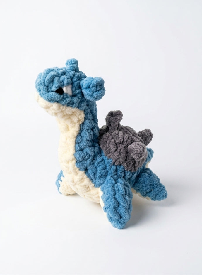 Leatherback Lochness Amigurumi Crochet PATTERN - High Sew Amigurumi, crochet pop culture plush Instant Download