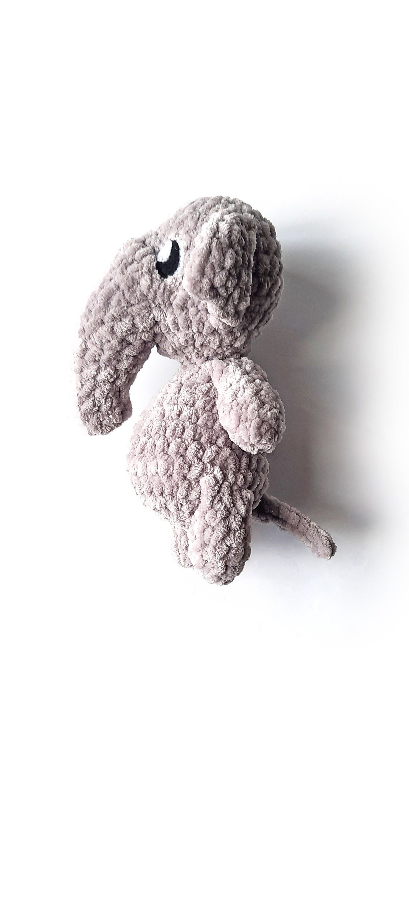 Eden Elephant, Cuddly Chenille Critters Series Vol 5. Plush Posh Amigurumi Zoo animal Elephant Crochet Pattern