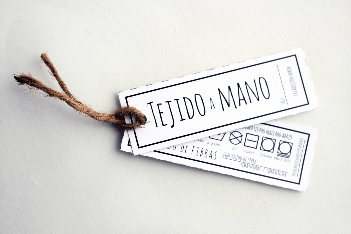 32 cuenta de Descarga Instantánea- Fino, instrucciones de cuidado de tejidos hecho a mano y tarjetas de instrucciones de lavado/secado