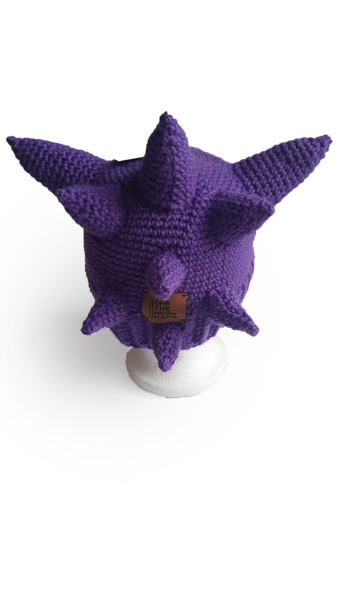 7th Edition Gengar Character Hat Expansion Pack. DIY Crochet Pop art Midnight beanie Embellishments.