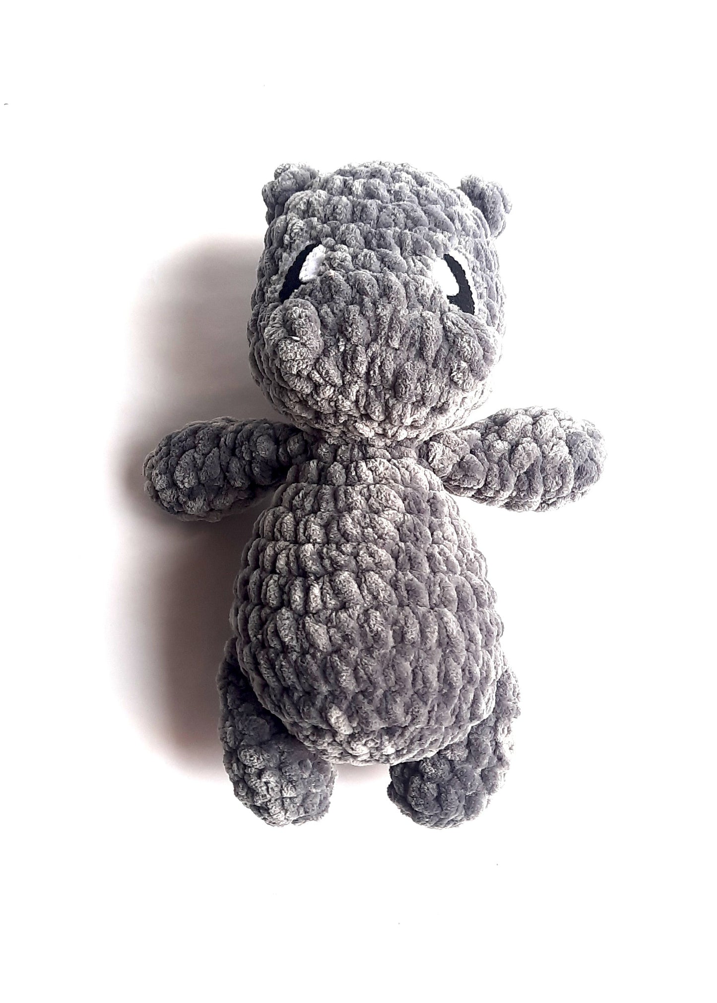 Hollis Hippo Plush Amigurumi, Cuddly Chenille Characters. Posh yarn Crochet Pattern