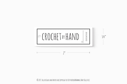 Printable Crochet Etsy Maker tag Bundle / Crochet by hand tag/ Skinny tags/ Washing labels / care instruction/  Craft supplies/ garment tag