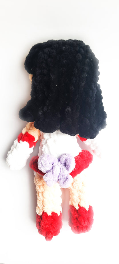 Crochet Sailor Mars Amigurumi Pattern: Chibi Rei Hino (PDF Pattern)