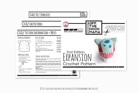 2nd Edition Bulbafett Character Hat Expansion Pack. DIY Crochet Pop art Bulby beanie Embellishments.