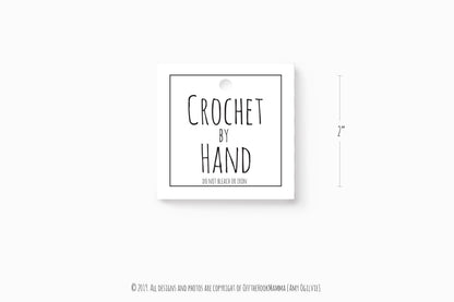 Printable Crochet Etsy Maker tag Bundle / Crochet by hand tag/ Skinny tags/ Washing labels / care instruction/  Craft supplies/ garment tag