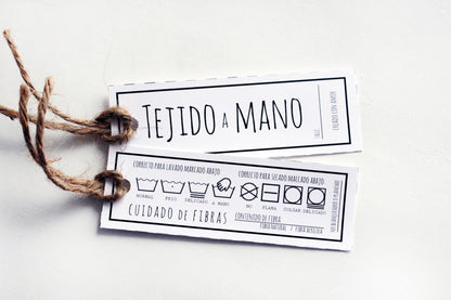 32 cuenta de Descarga Instantánea- Fino,  instrucciones de cuidado de tejidos hecho a mano  y tarjetas de instrucciones de lavado/secado