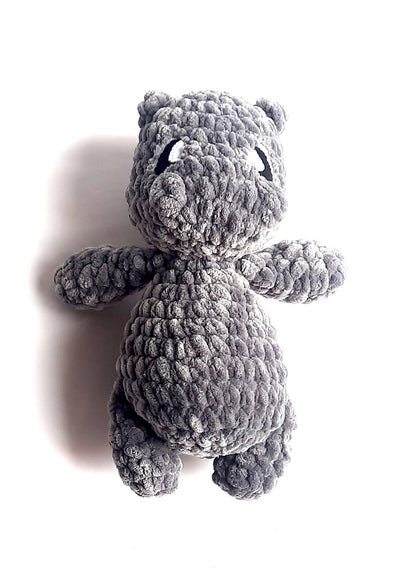 Hollis Hippo Plush Amigurumi, Cuddly Chenille Characters. Posh yarn Crochet Pattern
