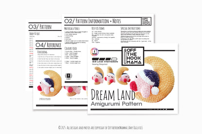 Dream Land Amigurumi Crochet Pattern: Kawaii Plush (PDF Pattern)