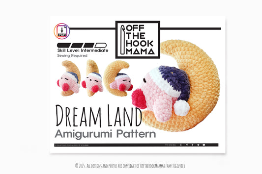 Dream Land Amigurumi Crochet Pattern: Kawaii Plush (PDF Pattern)